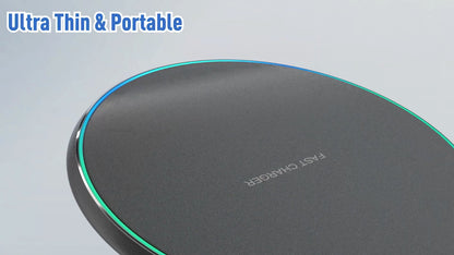 Fast Wireless Charger Charging Pad for Apple Iphone 15 & Samsung